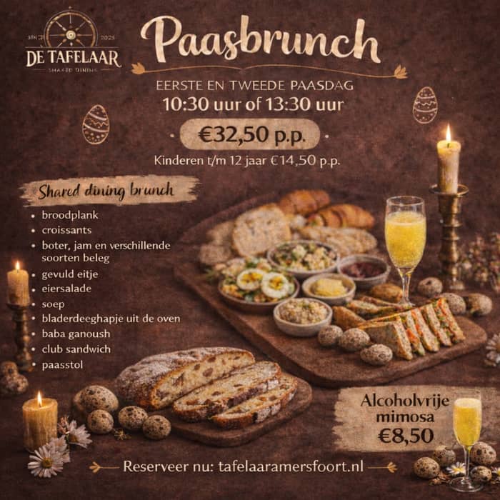 Pasen vier je samen aan tafel. 🐣🥐